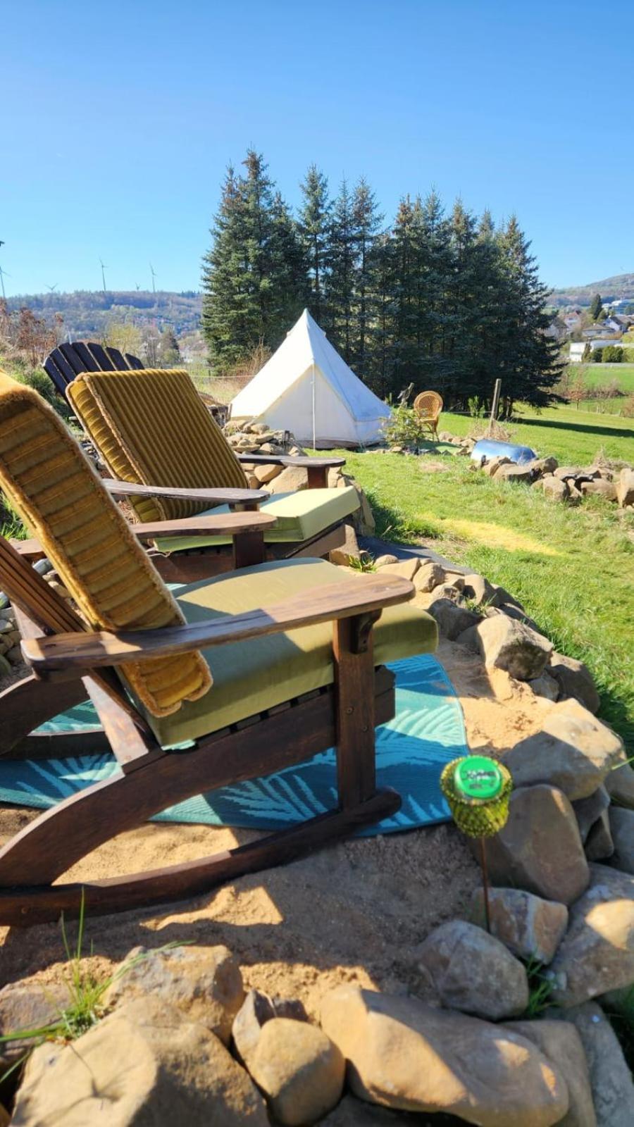 Beheiztes Tipi Zelt Luftbett Winter Hessen Main-kinzig Campsite *